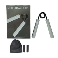 Dapper Man專業運動員用重握力器 heavy grip-01 銀色, 銀色150LB+1套海綿+收納袋