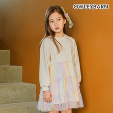 올리반 레인보우샤 원피스 크림