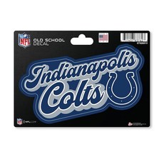 148571 Rico Industries NFL 풋볼 캐롤라이나 팬서스 빈티지 룩 4\" X 6\" 데칼, Indianapolis Colts Vintage Loo