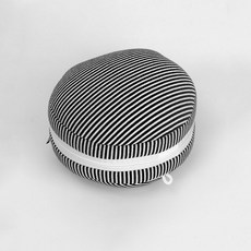 다기능 PP 면 U 형광 차단 수면 안대 겸용 목베개 엎드려 자는 낮잠 베개, 블랙