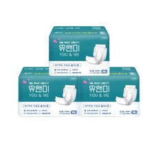 유앤미 성인용 속기저귀 라운드플러스, FREE(onesize), 3개, 30개입