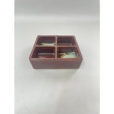 東昇瓷器餐具 日本進口染付貫入6吋四格盤, 1個