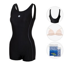 아날도바시니 반신 1부 빅사이즈 아쿠아로빅 강습 여성 실내수영복 ASWU1532