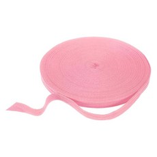 uxcell 유엑셀 면 트윌 테이프 리본 15mm 50야드 헤링본 웨빙 테이프 핑크, 1개, ピンク