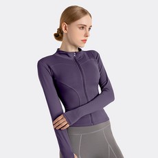 쿨쉐어 여성용 요가 필라테스 긴팔 집업 자켓 운동복 상의