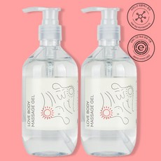 [문헤일로] 러브젤 수용성 바디 마사지 젤 핫젤 (웜), 2개, 300ml