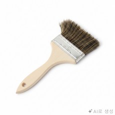 페인트 붓 3호 청소붓 페인트용품, 1개