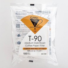 카펙 로스팅 레벨 페이퍼 필터, 2세트, 100개, 미디엄 다크 로스트-1컵