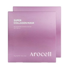 아로셀 [본사직영] 슈퍼 파워 마스크EX 콜라겐 인체제대혈 줄기세포 배양액 함유 시트 마스크/팩, 4개입, 2개