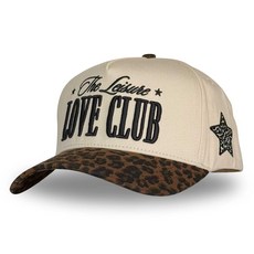 빈티지 패션 트러커 모자 | 남성 및 여성 | 국가 및 서양용 트렌디하고 귀여운 레트로 레드 캡 | 카모 퍼 면 | 스냅백 러브 클럽 | 레오파드 단일 사이즈