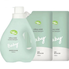 nac nac 低敏嬰兒洗衣精 1罐2補充包【金寶貝 224954】, 1個