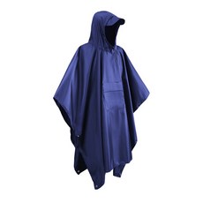 비에스업 등산용 휴대용 얇은 비옷 우의, 1개, 네이비