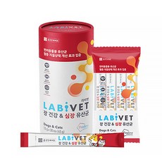 [추가증정] 종근당바이오 X 이글벳 라비벳 반려동물 유산균 영양제 30p, 장 + 심장건강 +추가증정, 1개