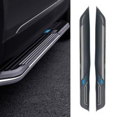 문짝 너프 바 사이드 스텝 페달 러닝 보드 볼보 XC90 2015-2023 에 적합, 한개옵션0
