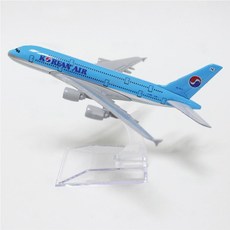 다이캐스트 장식용 모형항공기 1:400 국적기 아시아나 대한항공 제주항공 진에어 항공기 전투기, 02대한항공, 1개