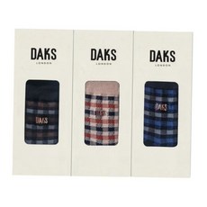 [매장정품] 닥스 장갑(백화점) [닥스(양말)]DB 26315신사 면중목 작은사각체크3족세트