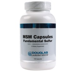 DOUGLAS LABORATORIES 無麩質無糖MSM膠囊, 1個, 100 件