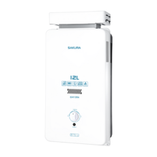 SAKURA櫻花12公升儲熱式電熱水器，節能恆溫，安全可靠，小巧不佔空間, GH-1206液化瓦斯
