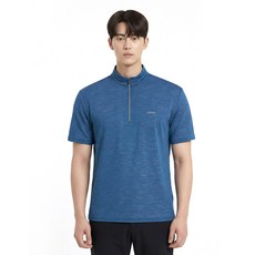 콜핑 남성 하이쿨 흡습속건 통기성 등산 반팔 반집업 티셔츠 2242TK893M