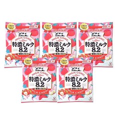유하미카쿠토 토쿠노 밀크 딸기 캔디, 58g, 5개
