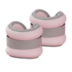 온세미몰 근력강화 빠른착용 손목 발목 중량 밴드 2P, 0.5kg, 핑크