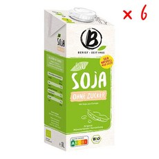 베리프 바이오 소야 드링크 무설탕, 6개, 1L
