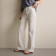 룸페커 RR544 화이트 세미와이드 팬츠 722567