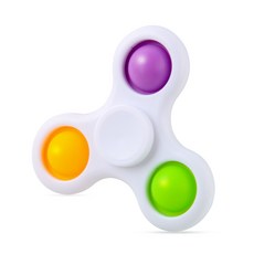 解壓玩具C12D 新奇特指尖陀螺玩具 指間陀螺玩具 手指玩具 解壓 舒壓玩具 解壓小物 兒童陀螺, 白色, 1個