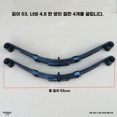 전기 세발 자전거 활 강판 트럭 무거운 강철 판 스프링 수정 4 륜차 평상형 트레일러 키트, 다음롤은 4개와 활판 한쌍 2개, 1개