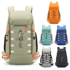 아띠꼴로 등산배낭 백패킹 등산용 트레킹 캠핑 가방 40L, 카키베이지