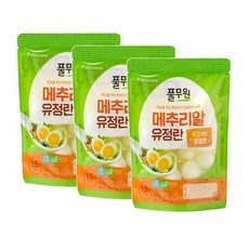 풀무원 깐 메추리알 유정란 190g 3개
