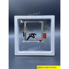 미니카 정비소 놀이세트 차량모형 리프트기 금속제 장식품 1/64, E. 실버