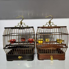 高檔紅木烏木黃金檀腰鼓鳥籠, 1個, 腰鼓籠標配裸籠【備註材質】