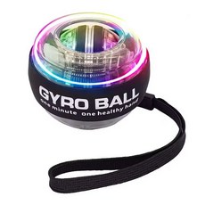 손목운동 스핀볼 자이로볼 팔운동 전완근 S105-O, 05.투명 6색LED F071