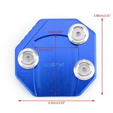 Suzuki專用CNC側支架加大腳座 適用GSR750 11-15 GSX-S1000/F 15 -極限超快感, 1個