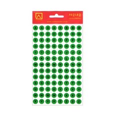 세모네모 모양견출지10-320G 7매 녹색_지름9