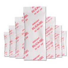 실리카겔 1g 종이타입 식품용 제품용 보관용 포장용 습기제거제 제습제 방습제, 100개