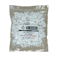 LTG 쿠사비 타일스페이스 타일간격제 십자 0.8mm 300개입, 1. 타일스페이서 0.8mm 십자(+) 흰색, 1개