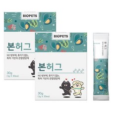 강아지 고양이 관절영양제 본허그 2개 60EA, 60회분