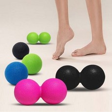 실리콘 마사지볼 싱글형 땅콩형 지압공 스트레칭 셀프마사지, 1개, 2)실리콘 땅콩(블랙)