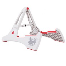 AROMA AGS-03 折疊吉他架 適用木吉他 民謠吉他 電吉他 貝斯 烏克麗麗 白色, 白, 1個