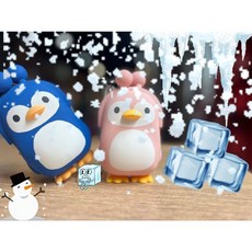 全新高爾夫置球包 小球包 企鵝造型 藍/粉 三色可選 可放入2顆球 可收納球梯/小配件 扣環設計, 粉色, 1個