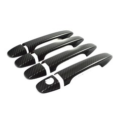 Subaru 速霸陸 WRX 四代 2015-2021 外門把保護蓋 正碳纖維門把蓋 8件組, 卡夢/碳纖維, SUBARU WRX 四代 四門