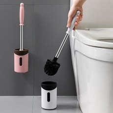 인앳홈 벽부착 변기 청소솔, 그레이, 1개