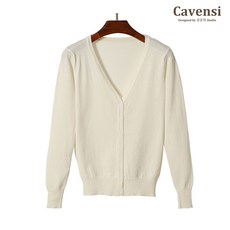 Cavensi 經典春季薄款針織開襟外套