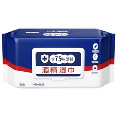 隨身包 75%酒精濕紙巾 酒精擦濕巾 酒精片清潔濕紙巾, 1個, 80 Series
