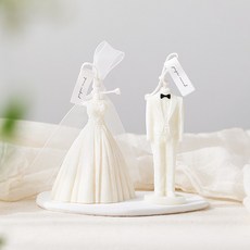 페페무드 웨딩 부부 캔들 세트 (캔들 받침 선물 포장 쇼핑백) 결혼 오브제, 블랙베리&베이