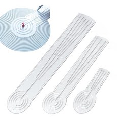 DAFENCHI 3-in-1 구멍이 있는 만다라 눈금자 도구 도트 아트 서클 메이커 아트용 나침반 각도기 스트레이트 눈금자 기하학적 패턴 디자인 3가지 사이즈