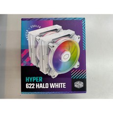 星鋐國際 酷碼 Hyper 622 Halo White 雙塔雙扇散熱器 六導管 高15.7公分 自帶ARGB燈效, 1個, 白