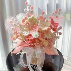 DIY 재료 투토리얼, 핑크 해피 포옹 버킷 소재 가방